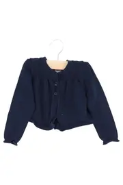 Vorschaubild 2 von baby GAP Kinder Strickjacke Gr. 86 Blau Casual Lochmuster Langarm