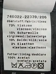 Vorschaubild 5 von Damen Kostüm mit Rock Gr. 36/S Schwarz Business Elegant Schurwolle