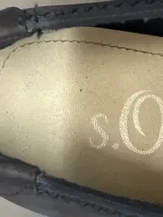 Vorschaubild 3 von Damen Ballerinas Keilabsatz Blau Gr. 36 Nubuk Leder Optik