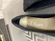 Vorschaubild 2 von Damen Ballerinas Keilabsatz Blau Gr. 36 Nubuk Leder Optik