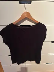 Vorschaubild 2 von Damen T-Shirt Grau S mit Sternenprint Pailletten Casual Baumwolle