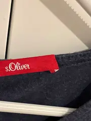 Vorschaubild 5 von Damen T-Shirt Gr. 34/XS Blau Rüschen Lyocell Leinen