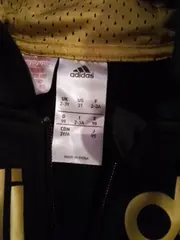 Vorschaubild 6 von Trainingsjacke Kinder Gr. 98 Schwarz Gold 3 Stripes Kapuze