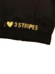 Vorschaubild 4 von Trainingsjacke Kinder Gr. 98 Schwarz Gold 3 Stripes Kapuze