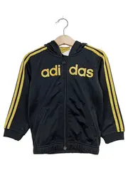 Vorschaubild 1 von Trainingsjacke Kinder Gr. 98 Schwarz Gold 3 Stripes Kapuze