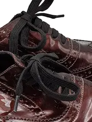 Vorschaubild 5 von Damen Brogues Schnürschuhe Lackleder Braun Gr. 38