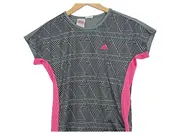 Vorschaubild 2 von Sport Shirt Mädchen Gr. 152 Grau Pink Geometrisch Funktionsshirt