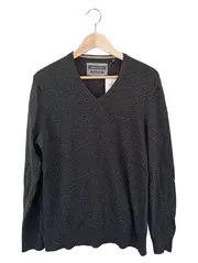 Vorschaubild 1 von Herren Pullover Gr. 48/M Grau Schurwolle Klassisch Elegant