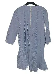 Vorschaubild 5 von Trafaluc Blusenkleid Damen XS Blau Weiß Gestreift Rüschen
