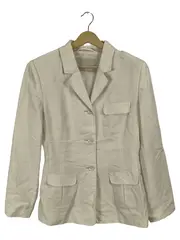 Vorschaubild 1 von Damen Blazer Gr. 38 M Beige Viskose Leinen Business