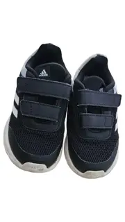 Vorschaubild 7 von Kinder Sneaker Low Gr. 24 Schwarz Grau Klettverschluss Sportschuhe