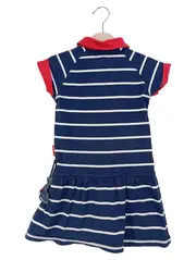 Vorschaubild 2 von Sommerkleid Gr. 110 Blau Gestreift Maritim Baumwolle Mädchen