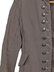 Vorschaubild 2 von Damen Blazer Jacke Gr. 36 Braun Elegant Zierknöpfe