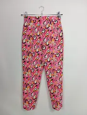 Vorschaubild 1 von Damen Stoffhose S 36 Mehrfarbig Grafisches Muster Retro Casual