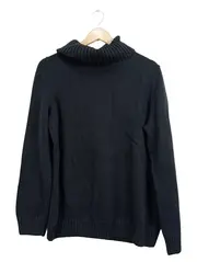 Vorschaubild 1 von Rollkragenpullover Damen Gr. 46 Schwarz Strickpullover Basic