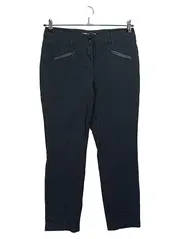 Vorschaubild 1 von Edition Damen Stoffhose Gr. 40 Schwarz Reißverschluss Business