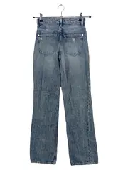 Vorschaubild 2 von Ladies Straight Jeans Damen Blau Uni Gr. W27/36/S mit Cut-Outs