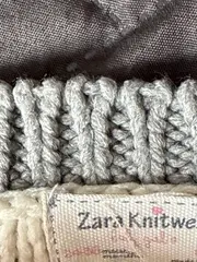 Vorschaubild 5 von Baby Mädchen Strickjacke Gr. 94 Weiß Zopfmuster Casual Langarm
