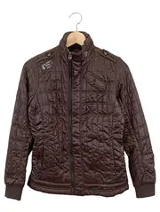 Vorschaubild 1 von Damen Steppjacke Gr. 36/S Braun Casual Übergangsjacke