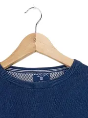 Vorschaubild 4 von Pullover Herren Casual Blau Gr. 50/L Baumwolle Langarm