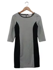 Vorschaubild 1 von Etuikleid Damen Gr. 36/S Grau Business Bleistiftkleid 3/4 Arm