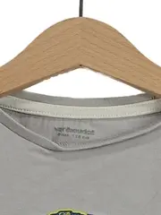 Vorschaubild 4 von T-Shirt Kinder Grafik Schriftzug Grau Gr. 116 Baumwolle Kurzarm