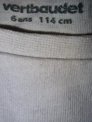 Vorschaubild 3 von T-Shirt Kinder Grafik Schriftzug Grau Gr. 116 Baumwolle Kurzarm