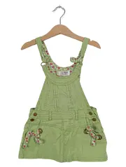Vorschaubild 1 von Baby Mädchen Latzkleid Sommerkleid Gr. 86 Grün Baumwolle