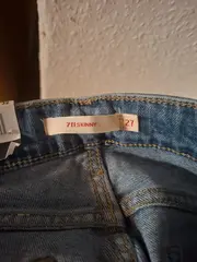 Vorschaubild 5 von 711 Skinny Jeans Damen Blau W27 L36 Cut-Outs Riss