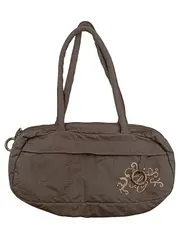 Vorschaubild 1 von Damen Umhängetasche Braun Casual Stoff Handtasche 25x15cm