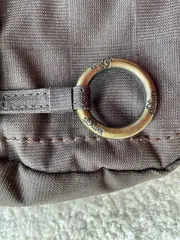 Vorschaubild 3 von Damen Umhängetasche Braun Casual Stoff Handtasche 25x15cm