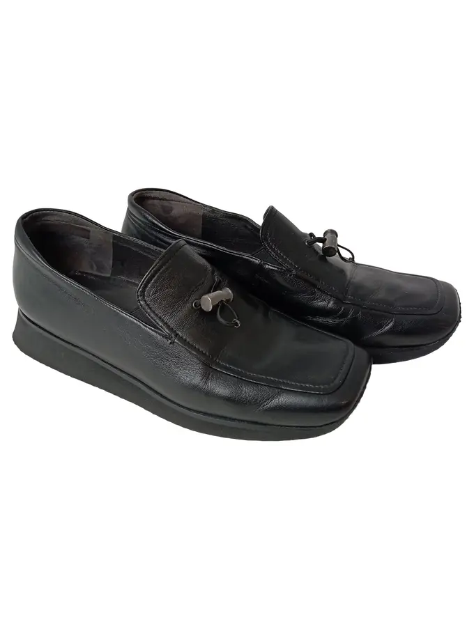 PAUL GREEN Slipper Damen 38 Schwarz Leder Casual Elegant Modell 34516