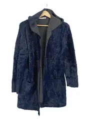 Vorschaubild 1 von Damen Strickjacke Gr. 40 Blau Casual Kapuze