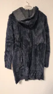 Vorschaubild 2 von Damen Strickjacke Gr. 40 Blau Casual Kapuze