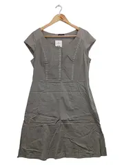 Vorschaubild 1 von TAIFUN Blusenkleid Damen 40/L Grau Klassisch Elegant Hemdblusenkleid