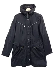 Vorschaubild 1 von Damen Leichte Jacke Mantel Gr. 36/S Schwarz Wolle Kapuze Elegant