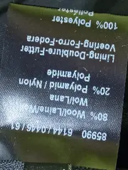 Vorschaubild 5 von Damen Leichte Jacke Mantel Gr. 36/S Schwarz Wolle Kapuze Elegant