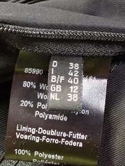 Vorschaubild 4 von Damen Leichte Jacke Mantel Gr. 36/S Schwarz Wolle Kapuze Elegant