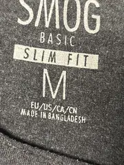 Vorschaubild 3 von Damen T-Shirt Basic Slim Fit Gr. 38/M Grau Casual Meliert