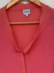 Vorschaubild 5 von Damen Strickjacke Pink Gr. 42 Elegant Langarm