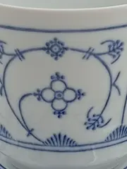 Vorschaubild 2 von Tasse Unterteller Indisch Blau Porzellan Blumen 8cm