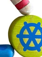 Vorschaubild 6 von Holz Motorikspielzeug Baby Kinder Greifling Nautisch Mehrfarbig