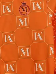 Vorschaubild 4 von Kinder Trainingsjacke Orange mit Allover-Print Gr. 146