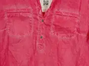 Vorschaubild 4 von Damen Hemdbluse Pink Gr. 40 Baumwolle Casual Langarm