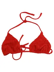 Vorschaubild 1 von Damen Bikini Oberteil Triangel Rot Gr. 36 S Strukturmuster
