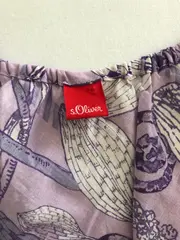 Vorschaubild 4 von Damen Bluse Gr. 46 Lila Blumenmuster Casual Kurzarm