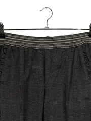Vorschaubild 2 von Damen Stoffhose Kariert Grau Gr. 40 Elastisch Wolle