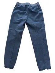 Vorschaubild 3 von Damen Stoffhose Kariert Grau Gr. 40 Elastisch Wolle