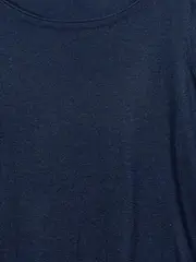 Vorschaubild 2 von Damen Pullover Langarm Basic Blau Baumwolle Gr. 42 XL