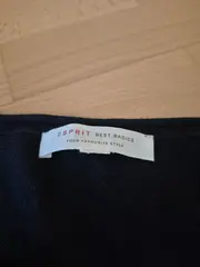 Vorschaubild 5 von Damen Pullover Langarm Basic Blau Baumwolle Gr. 42 XL